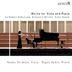 CD album cover 'Works for Viola and Piano' (GEN 04042) with Naoko Shimizu, Özgür Aydin