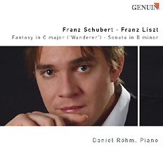 CD album cover 'Franz Schubert & Franz Liszt' (GEN 04044) with Daniel Rhm