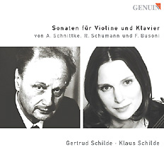 CD album cover 'Sonaten für Violine und Klavier' (GEN 03026) with Klaus Schilde, Gertrud Schilde