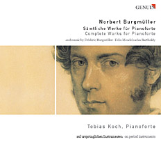 CD album cover 'Norbert Burgmller' (GEN 86061) with Tobias Koch