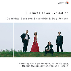 CD album cover 'Pictures at an Exhibition' (GEN 86077) with Quadriga-Fagottensemble, Dag Jensen