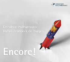 CD album cover 'Encore!' (GEN 87081) with Dresdner Philharmonie, Rafael Frhbeck de Burgos