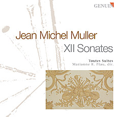 CD album cover 'Jean Michel Muller (1683-1743)' (GEN 88525 ) with Toutes Suites , Marianne Richert Pfau