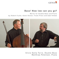 CD album cover 'Bass! How low can you go?' (GEN 88119) with Silvio Dalla Torre, Matthias Petersen