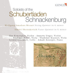 CD album cover 'Soloists of the Schubertiaden Schnackenburg' (GEN 88526) with Ilya Konovalov, Annette Unger ...