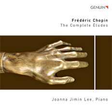 CD album cover 'Frédéric Chopin – The Complete Études ' (GEN 89121) with Joanna Jimin  Lee