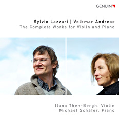 CD album cover 'Sylvio Lazzari . Volkmar Andreae' (GEN 10167) with Ilona Then-Bergh, Michael Schfer