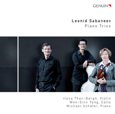 CD album cover 'Leonid Sabaneev' (GEN 12236) with Michael Schfer, Ilona Then-Bergh, Wen-Sinn Yang