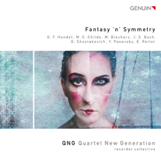 CD album cover 'FantasynSymmetry' (GEN 12249) with Quartet New Generation