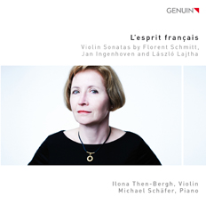 CD album cover 'Lesprit franais' (GEN 14312) with Michael Schfer, Ilona Then-Bergh