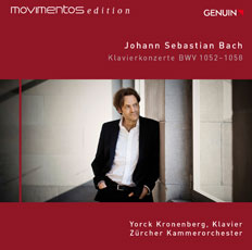 CD album cover 'Johann Sebastian Bach' (GEN 14323) with Yorck Kronenberg, Zrcher Kammerorchester