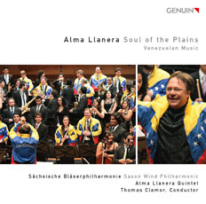 CD album cover 'Alma Llanera - Soul of the Plains' (GEN 15358) with Schsische Blserphilharmonie ...