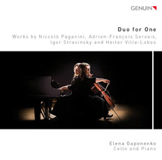 CD album cover 'Duo for One' (GEN 15376) with Elena Gaponenko