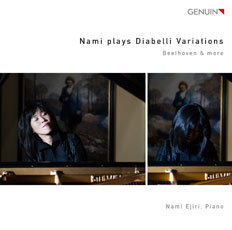 CD album cover 'Nami plays Diabelli Variations' (GEN 16404) with Nami Ejiri