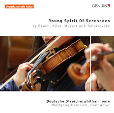 CD album cover 'Young Spirit of Serenades' (GEN 16414) with Deutsche Streicherphilharmonie, Wolfgang Hentrich