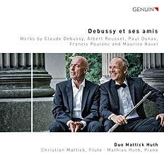 CD album cover 'Debussy et ses amis' (GEN 18600) with Christian Mattick, Mathias Huth