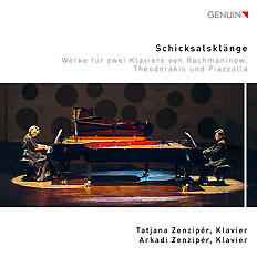 CD album cover 'Schicksalsklänge' (GEN 19659) with Tatjana Zenzipér, Arkadi Zenzipér