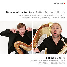 CD album cover 'Besser ohne Worte ' (GEN 19676) with Andreas Martin Hofmeir, Andreas Mildner