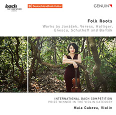 CD album cover 'Folk Roots' (GEN 20689) with Maia Cabeza, Zoltn Fejrvri, Alexandros Giovanos