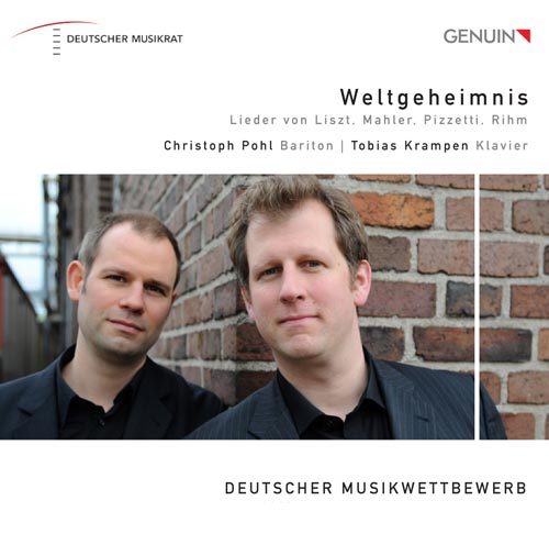 CD album cover 'Weltgehemnis' (GEN 12233) with Christoph Pohl, Tobias Krampen