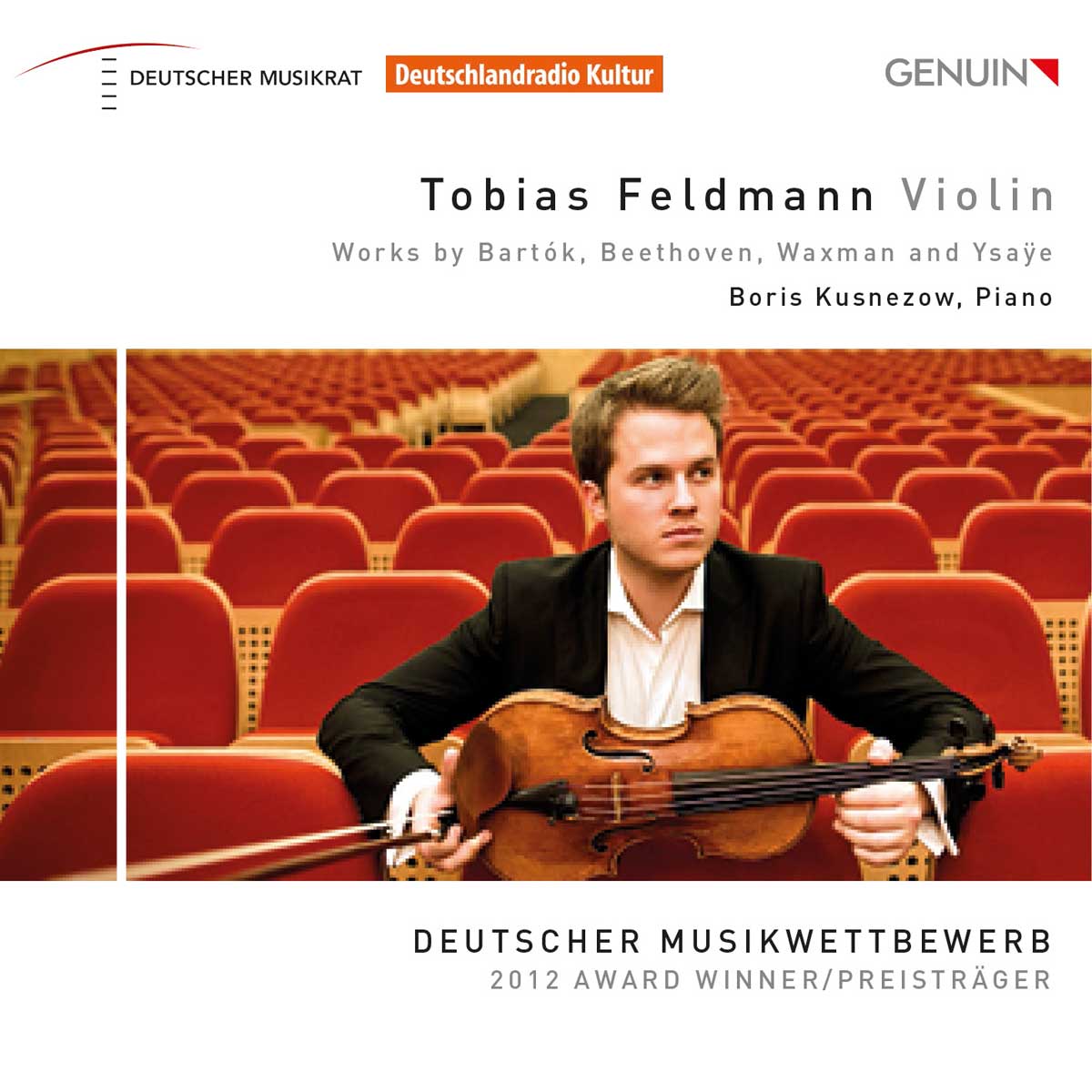 CD album cover 'Tobias Feldmann  Violin' (GEN 14316) with Tobias Feldmann, Boris Kusnezow