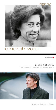 Dinorah Varsi "Legacy" Box and Michael Schaefers Recording of Music by Sabaneev Receive Nomination