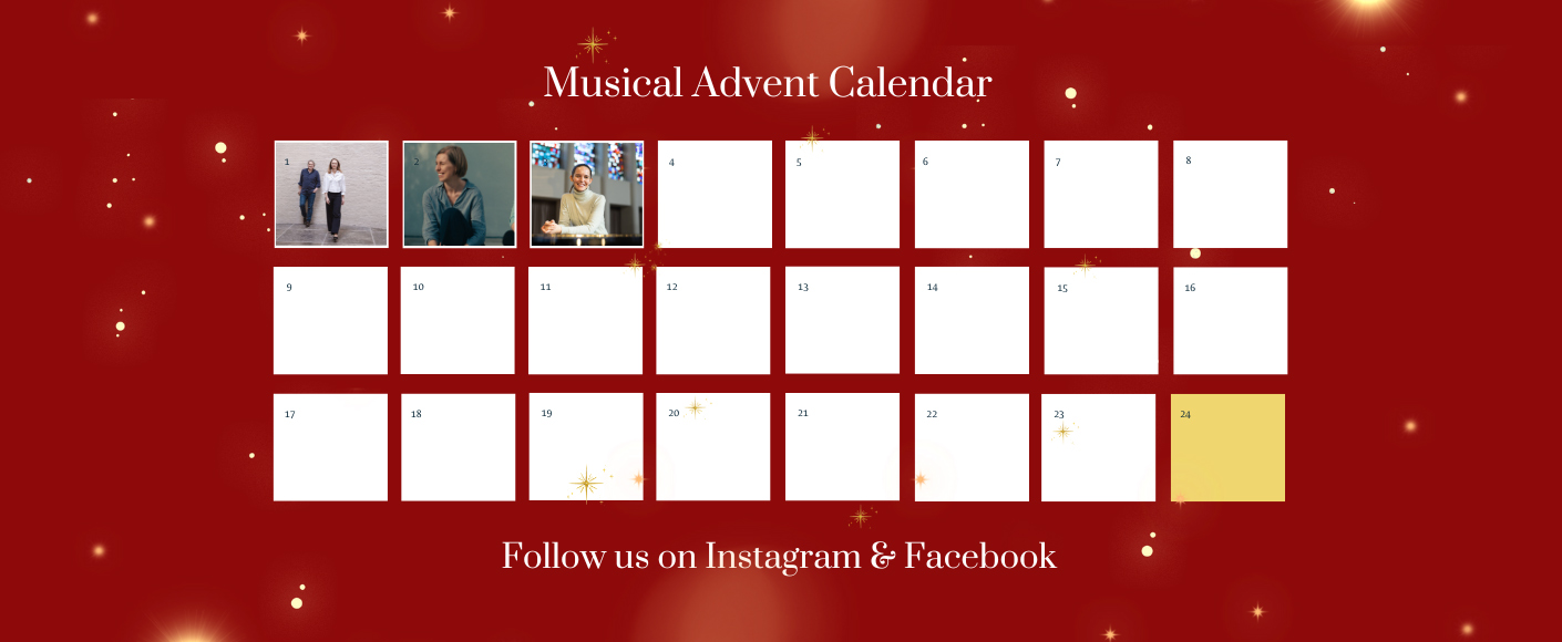 Nicht verpassen! Unser musikalischer Adventskalender startet am 01.12.2025 auf Instagram und Facebook