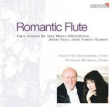 CD album cover 'Romantic Flute' (GEN 85517) with Hans-Udo Heinzmann, Elisaveta Blumina