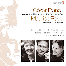 CD album cover 'Franzsische Kammermusik' (GEN 85512) with Angela-Charlott Bieber, Michael Dinnebier, Arvo Lang