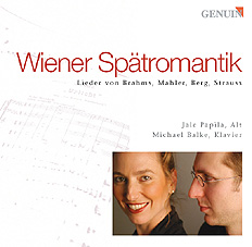 CD album cover 'Wiener Spätromantik - Late Viennese Romanticism' (GMP 04511) with Jale Papila, Michael Balke