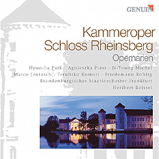 Kammeroper Schloss Rheinsberg CD album cover 'Kammeroper Schloss Rheinsberg' (GEN 85516) with Brandenburgisches Staatsorchester Frankfurt ...