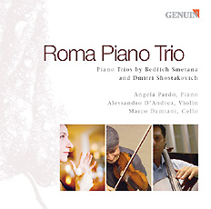 CD album cover 'Roma Piano Trio' (GMP 04509) with Angela Pardo, Alessandro D´Andrea, Marco Damiani