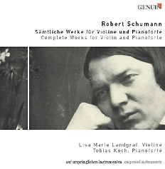 CD album cover 'Robert Schumann' (GEN 04043) with Lisa Marie Landgraf, Tobias Koch