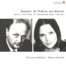 Sonaten für Violine und Klavier CD album cover 'Sonaten für Violine und Klavier' (GEN 03026) with Klaus Schilde, Gertrud Schilde
