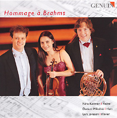 CD album cover 'Hommage à  Brahms' (GMP 020601-1) with 