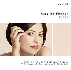 CD album cover 'Caroline Fischer - Debut CD' (GEN 86068) with Caroline Fischer