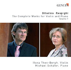 CD album cover 'Ottorino Respighi' (GEN 86063) with Ilona Then-Bergh, Michael Schäfer