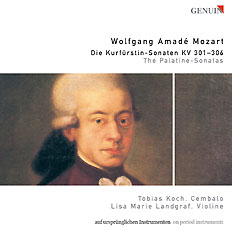 CD album cover 'Wolfgang Amadé Mozart' (GEN 87096) with Tobias Koch, Lisa Marie Landgraf