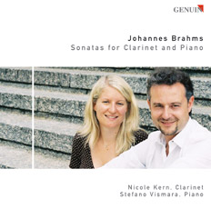 CD album cover 'Johannes Brahms' (GEN 88113) with Nicole  Kern, Stefano Vismara