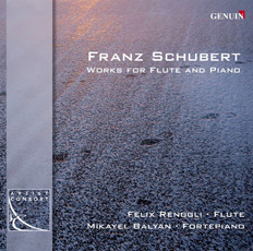CD album cover 'Franz Schubert' (GEN 88124) with Felix Renggli, Mikayel  Balyan