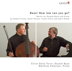 Bass! How low can you go? CD album cover 'Bass! How low can you go?' (GEN 88119) with Silvio Dalla Torre, Matthias Petersen