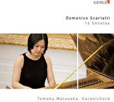 CD album cover 'Domenico Scarlatti' (GEN 88131) with Tomoko Matsuoka