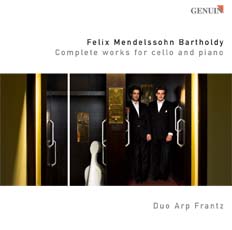 CD album cover 'Duo Arp Frantz' (GEN 89133) with Julian Arp, Caspar Frantz
