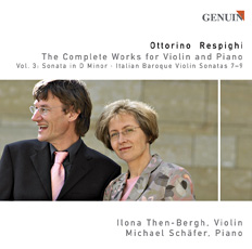 CD album cover 'Ottorino Respighi' (GEN 89116) with Michael Schäfer, Ilona Then-Bergh