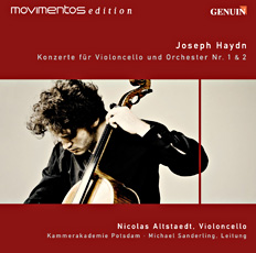 Joseph Haydn CD album cover 'Joseph Haydn' (GEN 89148) with Nicolas Altstaedt, Michael Sanderling, Kammerakademie Potsdam