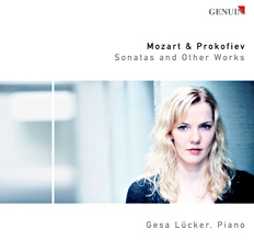 CD album cover 'Mozart & Prokofiev' (GEN 89153) with Gesa Lücker