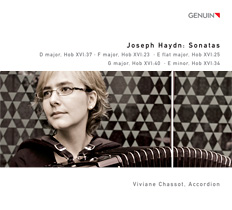 CD album cover 'Joseph Haydn: Sonatas ' (GEN 89162) with Viviane Chassot