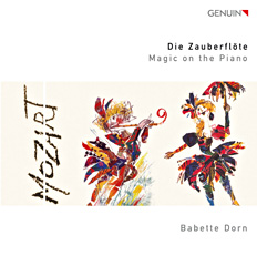 Die Zauberflöte - Magic on the piano CD album cover 'Die Zauberflöte - Magic on the piano' (GEN 86075) with Babette Dorn