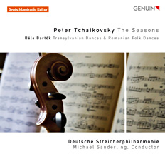 CD album cover 'Peter Tschaikowsky  Die Jahreszeiten' (GEN 10169) with Deutsche Streicherphilharmonie ...