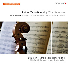 Peter Tschaikowsky – Die Jahreszeiten CD album cover 'Peter Tschaikowsky – Die Jahreszeiten' (GEN 10169) with Deutsche Streicherphilharmonie ...